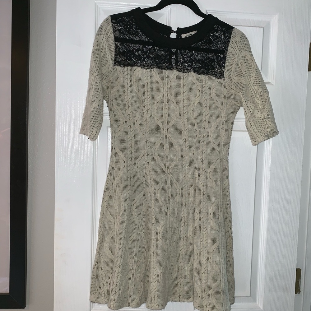 Monteau fit and flair dress